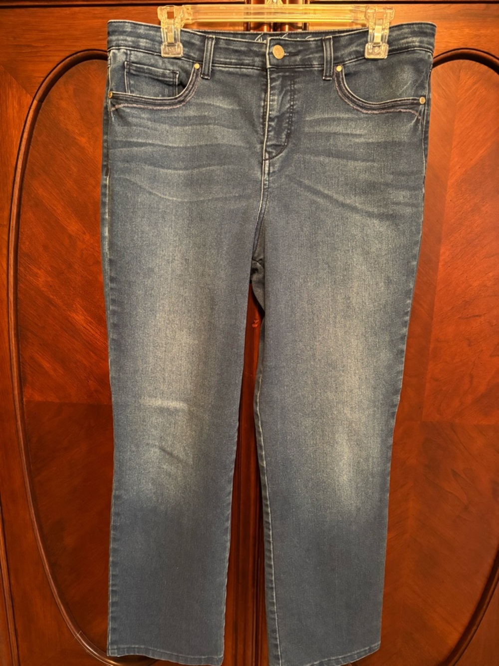 Women’s Mid-Rise Straight Leg Jeans - Blue